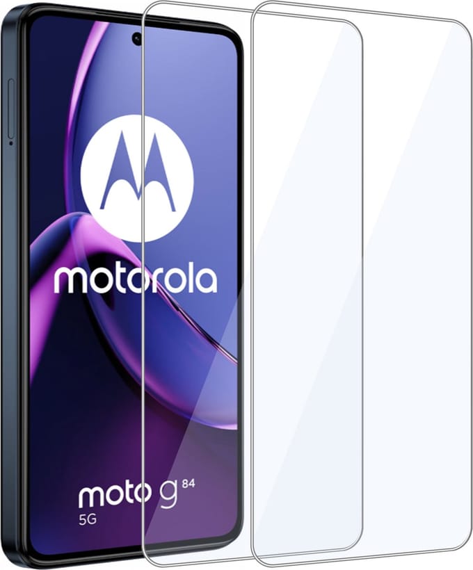 2x Geschikt voor Motorola Moto G84 Screenprotector - Beschermglas - GuardCover