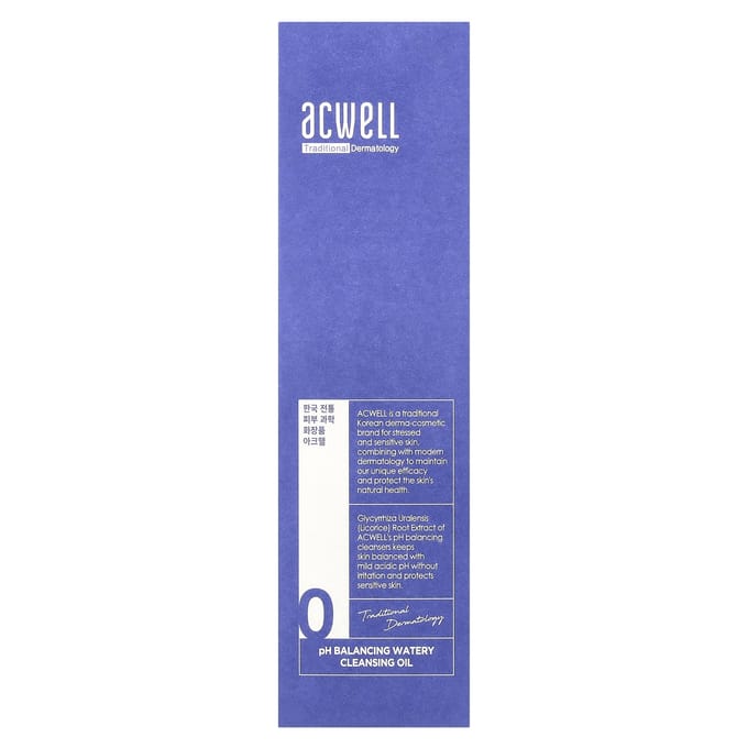 Acwell, pH Balancing Watery Cleansing Oil, 6.76 fl oz (200 ml) white