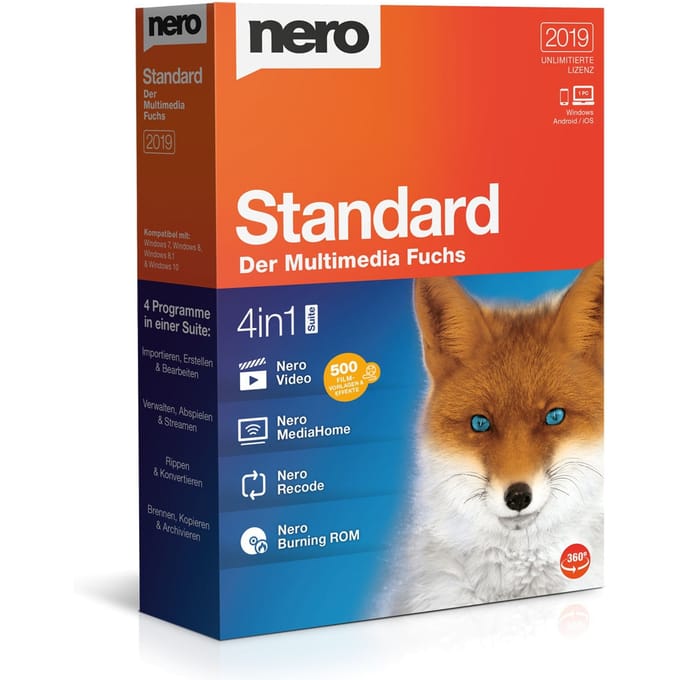 Nero 2019 standaard, volledige versie, download