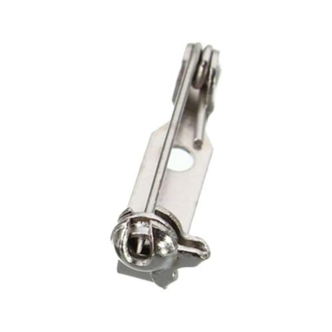 100 stuks broche-achterkanten, veiligheidsspelden, badgebevestigingen voor sieraden 25mm white