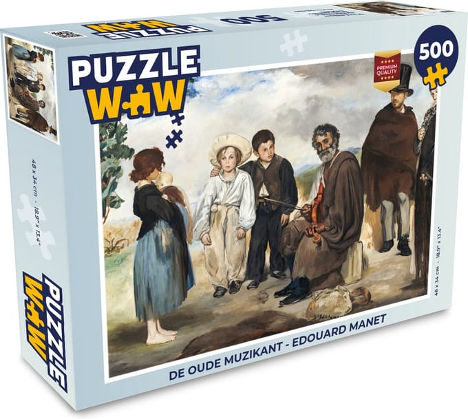 Puzzel De oude muzikant - Edouard Manet - Legpuzzel - Puzzel 500 stukjes