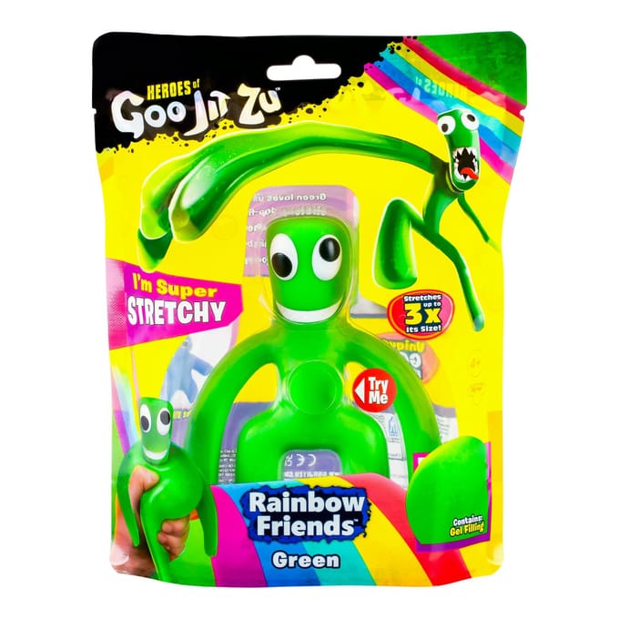 Heroes of Goo Jit Zu Rainbow Friends - Green - Stretch Figuur