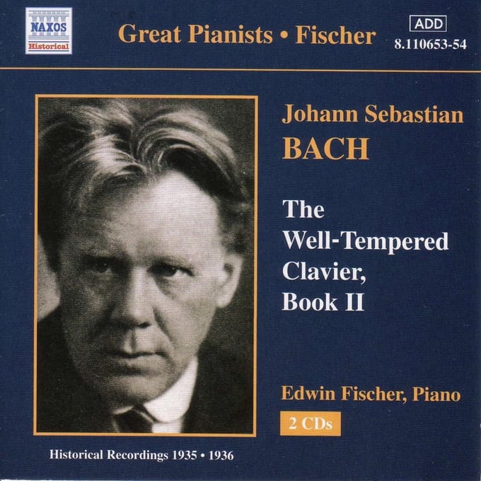 Edwin Fischer - J.S. Bach: Well-Tempered Clavier, Book 2 (2 CD)