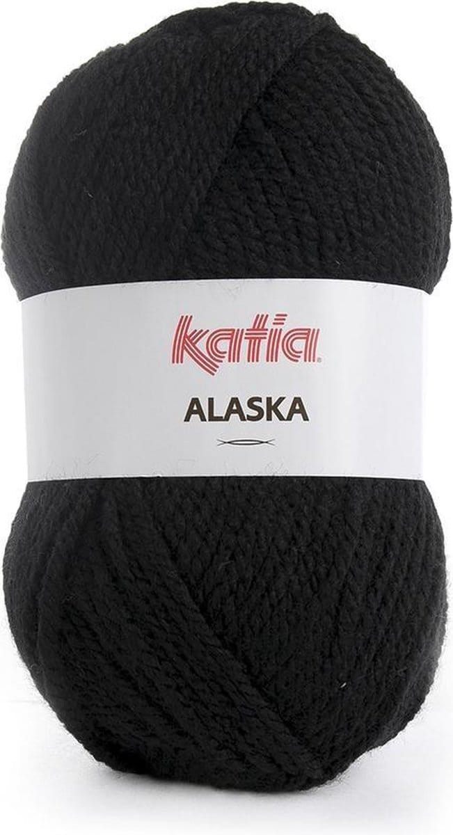 Katia Alaska - 02 zwart - Acryl Garen