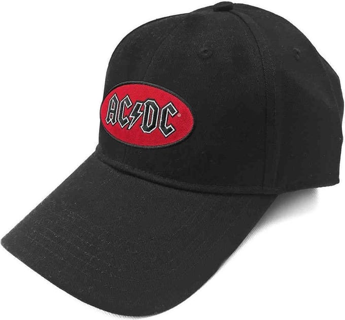 AC/DC - Oval Logo Baseball pet - Zwart