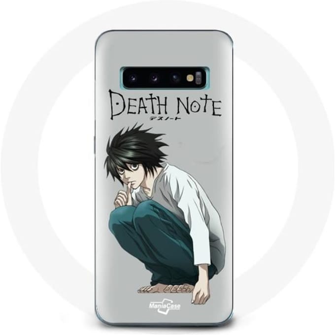 Coque - Samsung - Galaxy S10 Plus - Souple - Gris - Death Note Anime