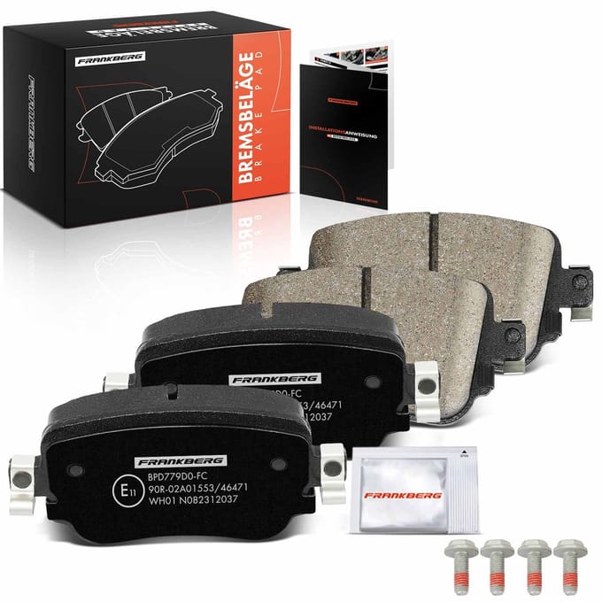 Frankberg 4x Remblokken Achteras voor VW