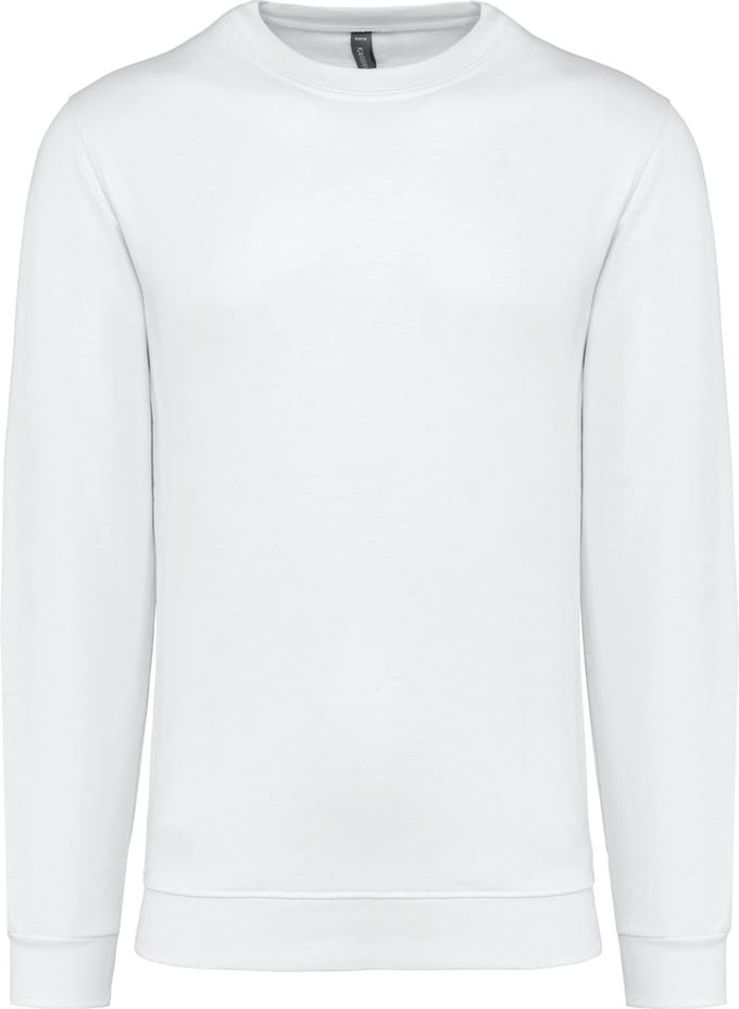 Sweater 'Crew Neck Sweatshirt' Kariban Collectie Basic+ S - White