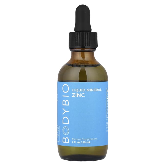 BodyBio, Vloeibaar Mineraal Zink, 59 ml (2 fl oz)