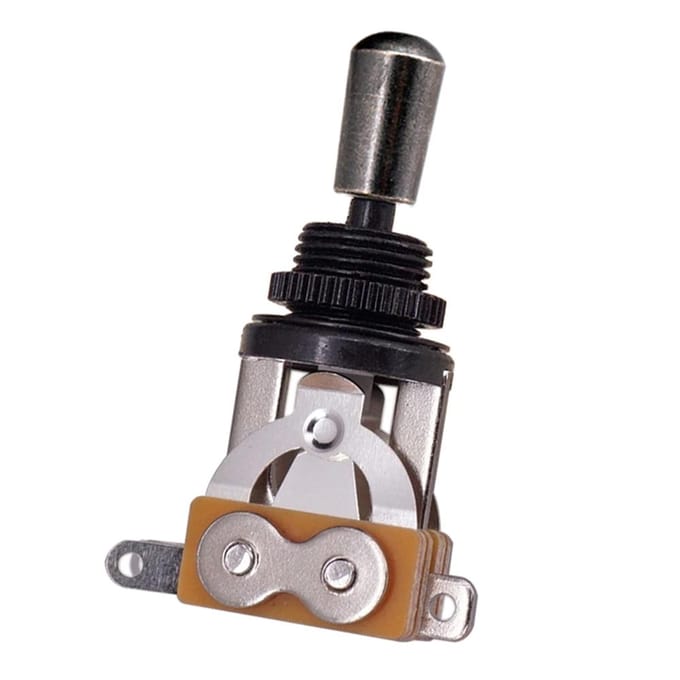 3-weg korte rechte gitaar schakelaar pickup selector met messing hoed compatibel met Gibson Les