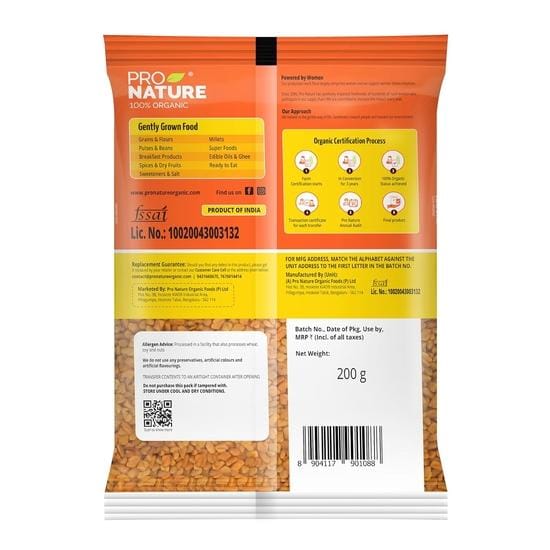 Pro Nature Biologische Fenegriek Methi Zaden, 200g yellow