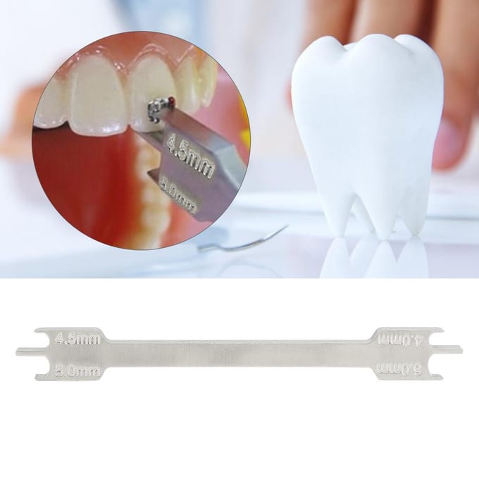 Dentale Beugel Maat Locator Dentale Materialen Orthodontische Beugel Positioneerder L white