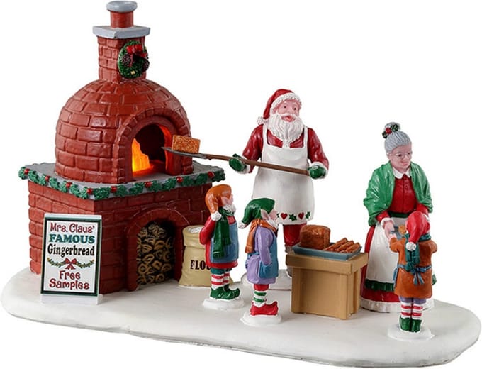 Lemax - 'Mrs. Claus' Gingerbread Bake' - Verlicht figuur - Exclusief adapter (werkt ook op batterijen)