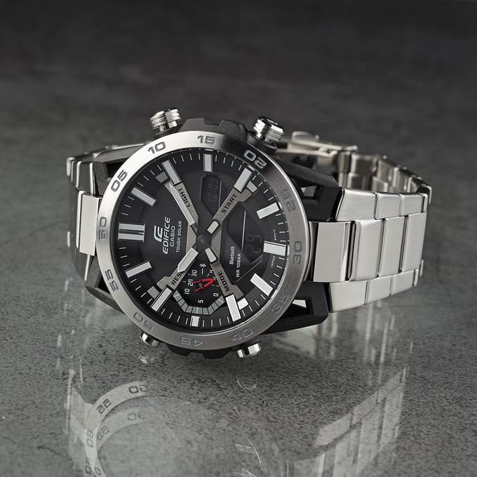 Casio Edifice Suspension ECB-2000D-1AEF Herenhorloge 51 mm -Zilverkleurig