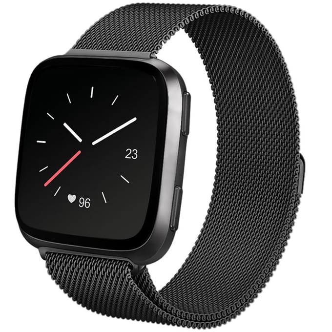 imoshion Milanees Watch bandje voor de Fitbit Versa 2 / Versa Lite - Zwart