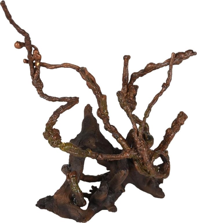 Flamingo Decoratie Azalea Wortels - Bruin - 13 x 10 x 19 cm