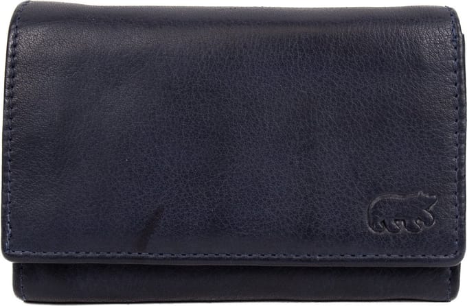 Bear Design Sweety Leren Dames Overslagportemonnee - Navy Blauw