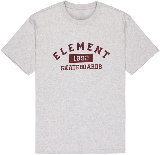 Element Home Team T-shirt Met Korte Mouwen Grijs S Man