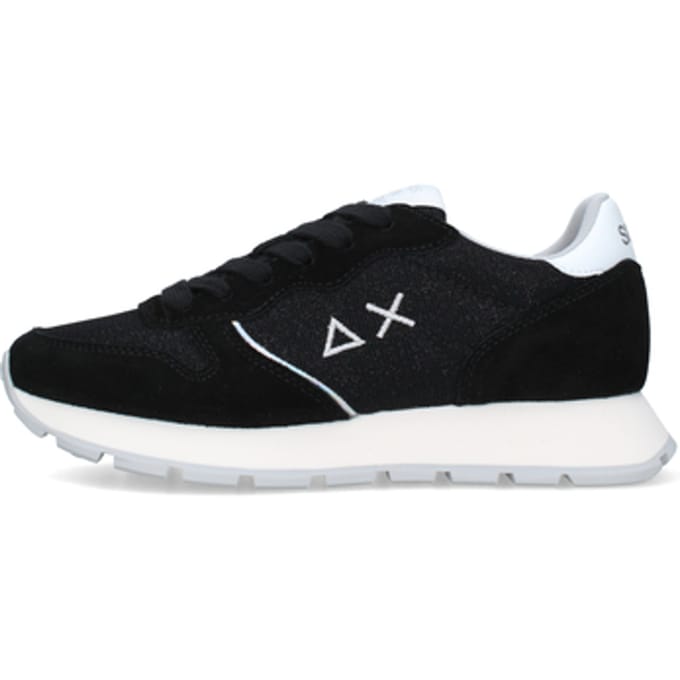 Sun 68 Dames Sneaker Ally Glitter Textile 11 Black | Zwart | Maat: 37