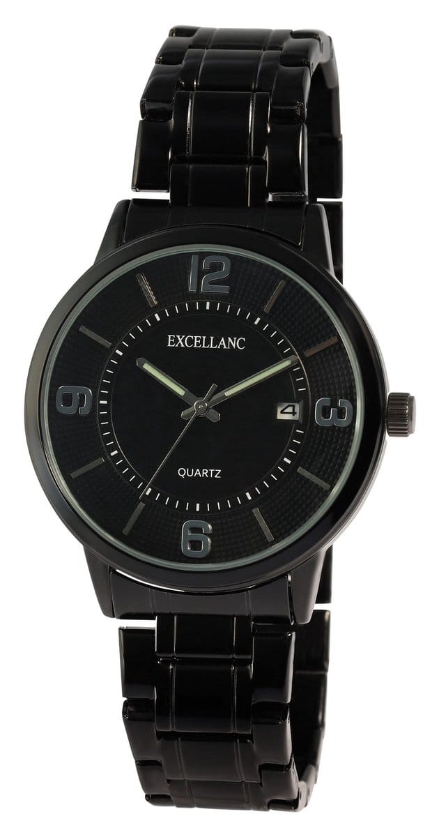 EXCELLANC Herenhorloge metaal Datumsweergave