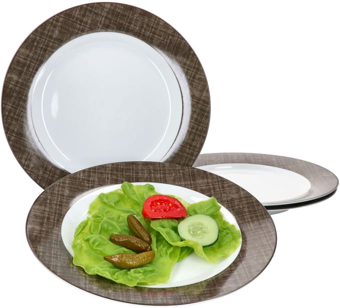Set van 4 dinerborden bruin Brazilië 27cm Ritzenhoff & Breker - 409314