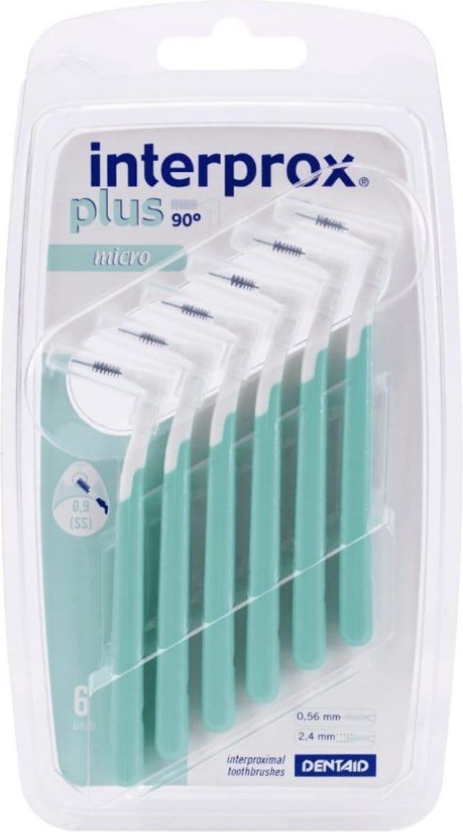 Interprox Plus Micro- 2.4 mm - Groen - 3 x 6 stuks - Voordeelpakket