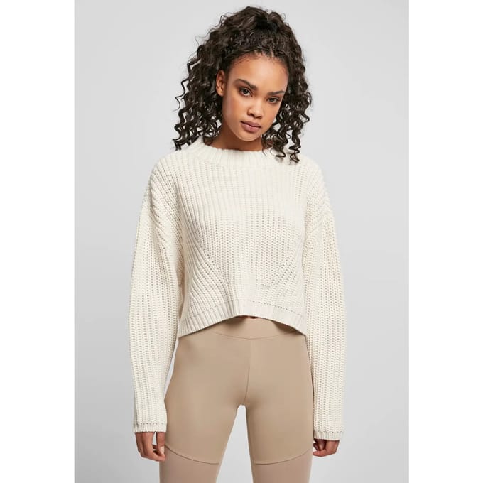 Urban Classics - Wide Oversize Sweater/trui - S - Creme
