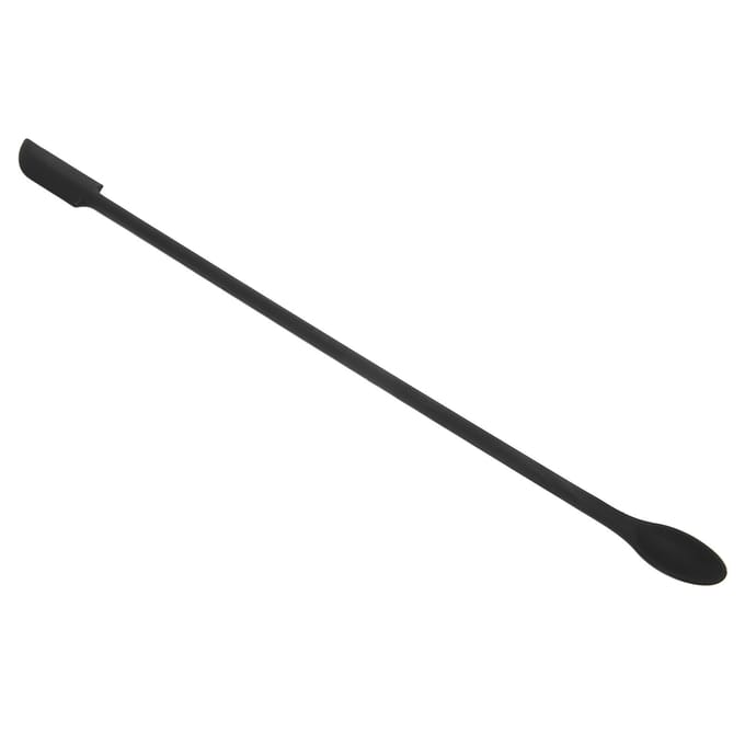 Make-up Spatel Tool Dubbelzijdig Silicone Mini Verlengd Slank Jam Spatel (Zwart) white