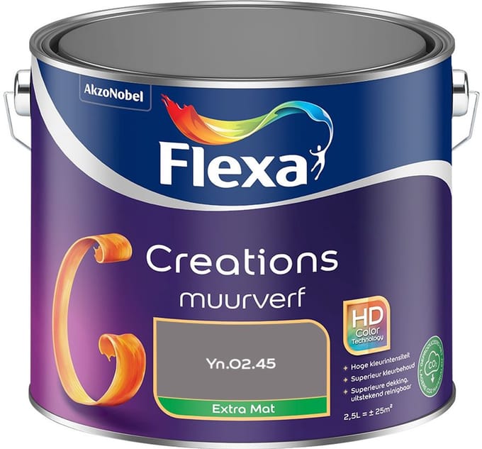 Flexa - Creations Muurverf Extra Mat - Yn.02.45 - Mengverf - 2,5 L