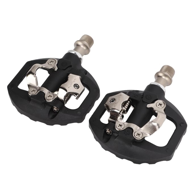 Dubbelzijdig Platform Multi-Use Pedaal voor SPD Mountainbike Fiets Afgedichte Clipless Pedalen met black