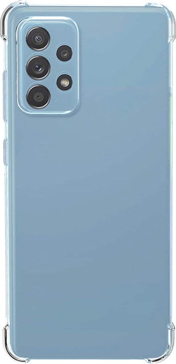 Shop4 - Samsung Galaxy A73 5G Hoesje - Zachte Back Case Drop Shock Proof Transparant