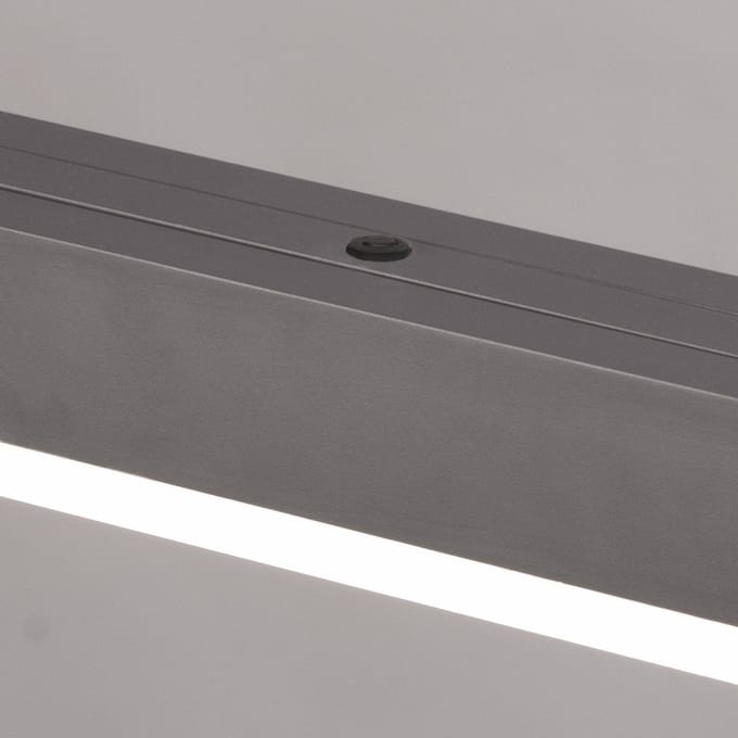FISCHER & HONSEL LED hanglamp Vayana, grijs, lengte 189 cm, CCT-touchdimmer
