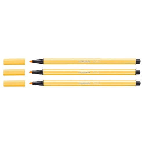 STABILO Pen 68 - Premium Viltstift - Geel - per stuk