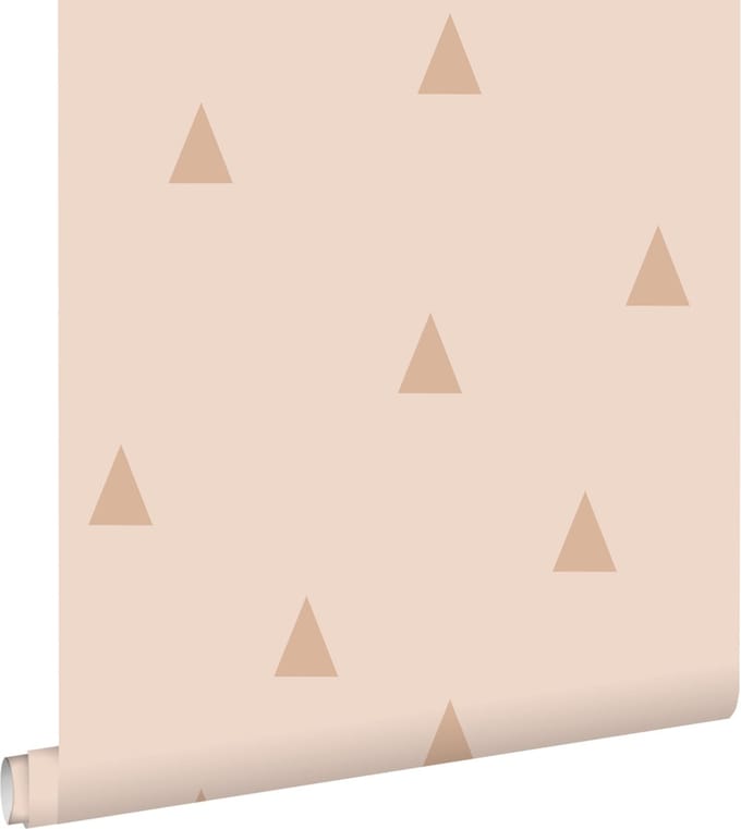 ESTAhome behang grafische driehoeken roze - 53 cm x 10.05 m - 139726