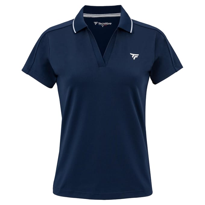 Tecnifibre Team Tech Korte Mouw Poloshirt Blauw XL Vrouw