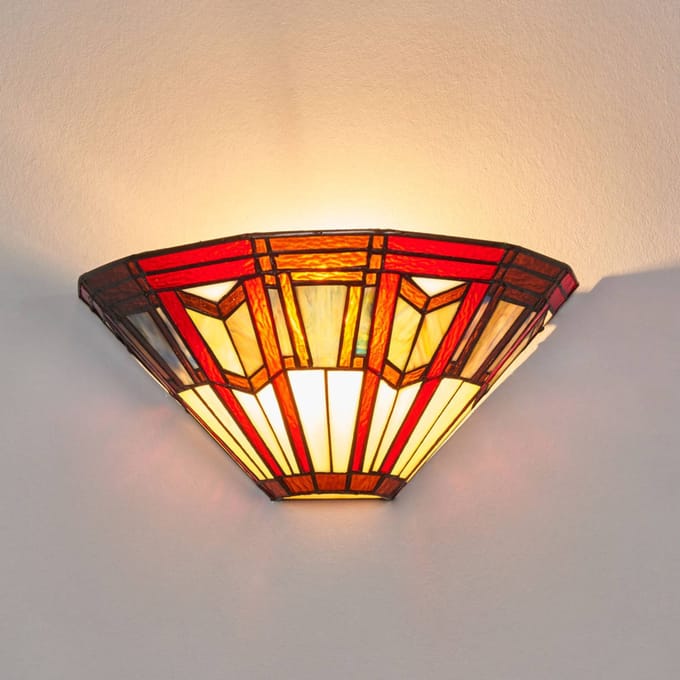 Artistar Wandlamp Lillie in Tiffany-stijl