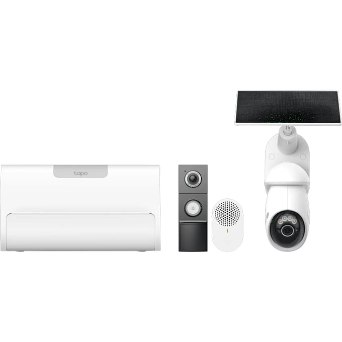 TP-Link Tapo C660 Solar Kit + D235 Smart Battery & Wired Doorbell + H500 CentralHub