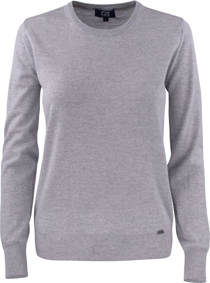 Cutter & Buck Kennewick Crewneck Dames 355407 - Antraciet Melange - XL