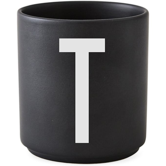 DESIGN LETTERS - Personal beker porselein  - zwart - T