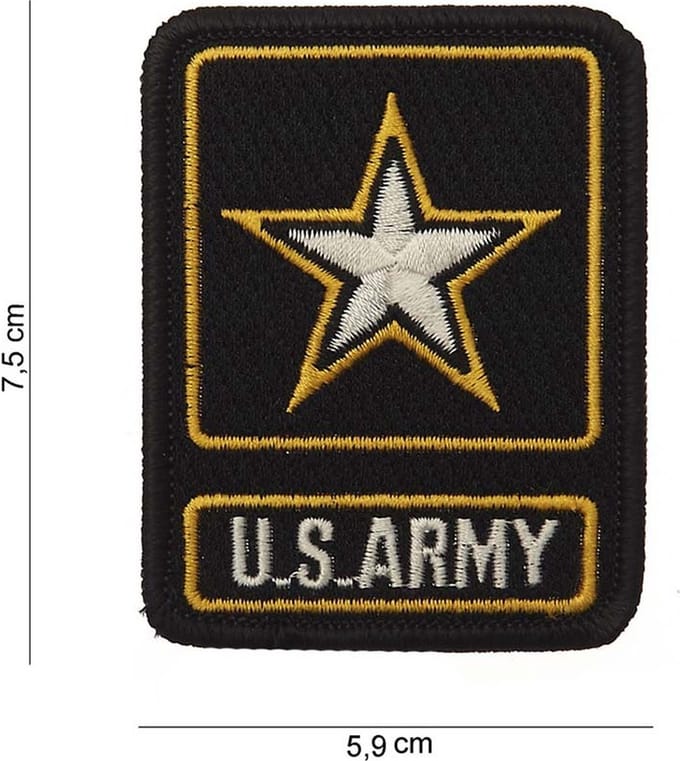 Embleem stof US army star