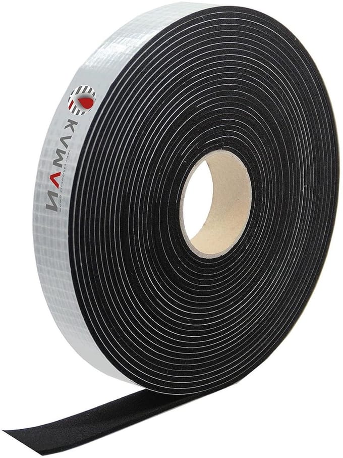 Celrubber Afdichting - Schuimrubber Tape - Isoleren & Dichten - Gesloten Cellen Structuur - 5 Meter Rol - Zwart