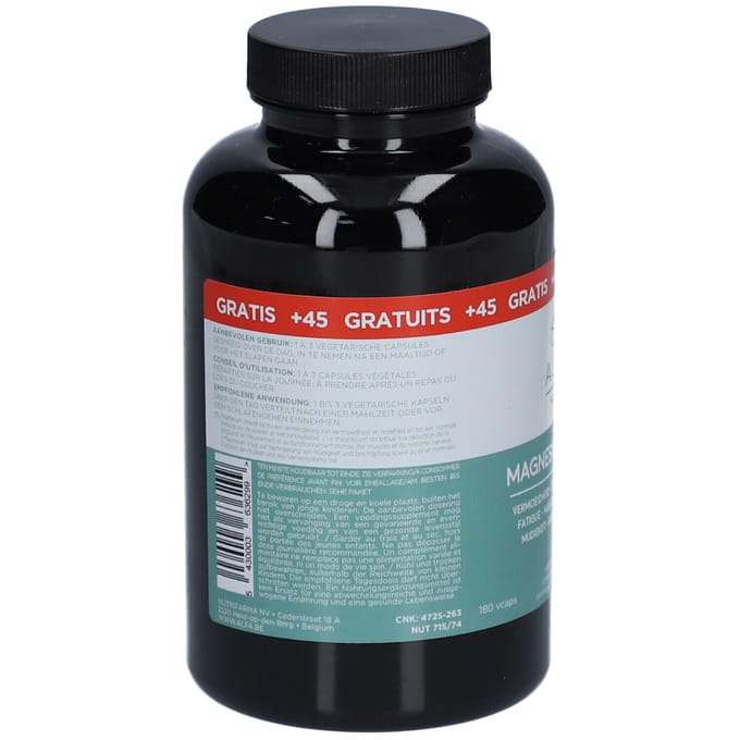 Alfa Magnesium + Vit B6 180 Capsules