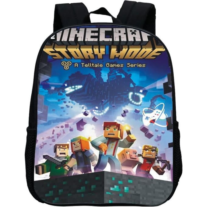 Bedrukte Kleuterschooltas, Cartoon Minecraft 12-Inch Rugzak, Licht En Casual 12inch backpack