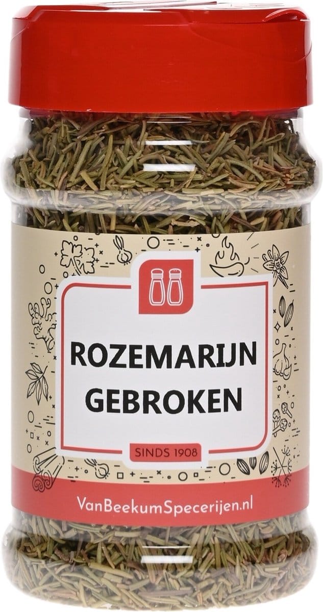 Van Beekum Specerijen - Rozemarijn Gebroken - Strooibus 100 Gram