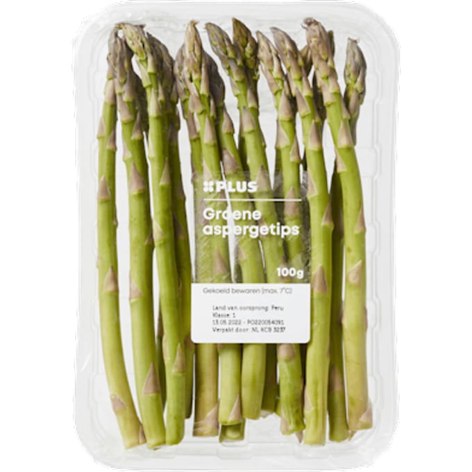 Aspergetips groen