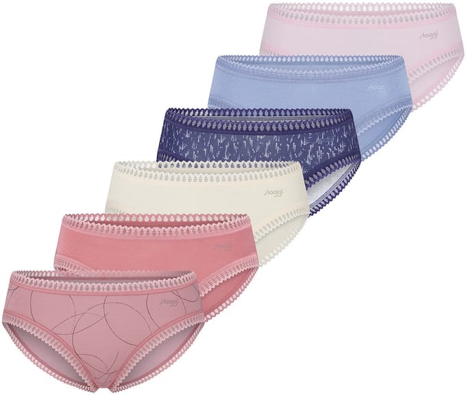 sloggi Dames slip / onderbroek 6 pack GO Crush