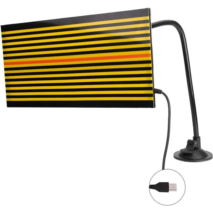Outil de Débosselage Sans Peinture Outil de Suppression Réflecteur de Vérification Ligne Planche avec Lumière LED et USB yellow