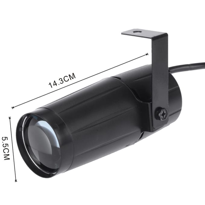 5W LED witte straal pinspot licht spot super heldere lamp spiegelbollen podiumverlichting voor feest EU Plug