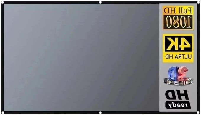 Schermprojector Projectorscherm Hoge helderheid Reflecterend Meta Home Buitenkantoor(84 inch)