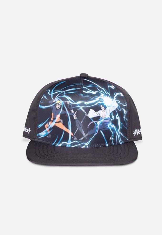 Naruto - Naruto & Sasuke Snapback Pet - Zwart